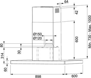 Вытяжка Франке FCR 925 I TC BK XS фото 2 в Екатеринбурге Вытяжка Franke FCR 925 I TC BK XS фото 2 в Екатеринбурге