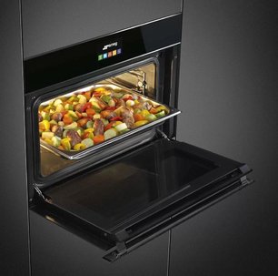 Духовой шкаф комбинированный с пароваркой Smeg SF4604PVCNX1 фото 4 в Екатеринбурге