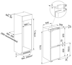 Встраиваемый холодильник Franke FCB 320 S NE E фото 2 в Екатеринбурге