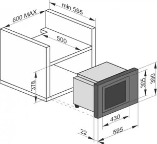 Встраиваемая микроволновая печь Kaiser EM 2510 фото 4 в Екатеринбурге