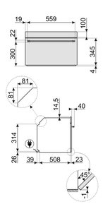 Встраиваемая микроволновая печь Smeg SF4800MP фото 4 в Екатеринбурге