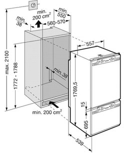Холодильник Либхер ICN 3066 Premium NoFrost фото 2 в Екатеринбурге Холодильник Liebherr ICN 3066 Premium NoFrost фото 2 в Екатеринбурге