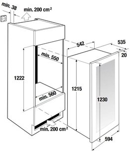 Встраиваемый холодильник для охлаждения вина Kuppersbusch FWK 4800.0 S1 фото 4 в Екатеринбурге