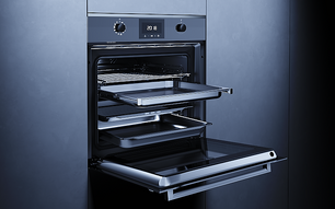 Духовой шкаф с паром Kuppersbusch BD 6340.0 S6 Black Steel фото 2 в Екатеринбурге