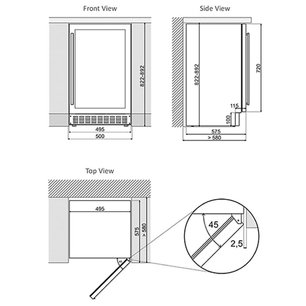 Винный шкаф Dunavox DAUF-38.100DOP.TO фото 4 в Екатеринбурге