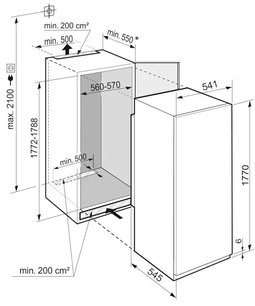 Встраиваемый холодильник Liebherr IRBSe 5121 Plus фото 3 в Екатеринбурге
