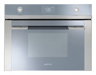 Компактный духовой шкаф с СВЧ Smeg SF4120MCS фото в Екатеринбурге