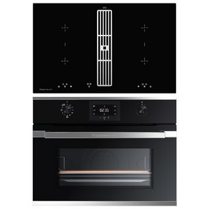 Kuppersbusch (варочная панель с вытяжкой KMI 8500.0 SR Silver Chrome + духовой шкаф CBP 6332.0 S3 Silver Chrome) фото в Екатеринбурге