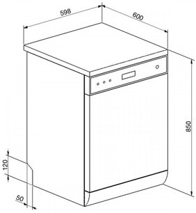 Посудомоечная машина Smeg LVS137SX фото 2 в Екатеринбурге