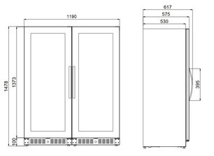 Винный шкаф Dometic E91FG Double Elegance фото 3 в Екатеринбурге