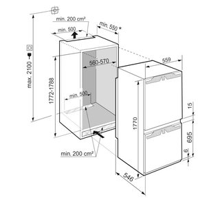 Встраиваемый холодильник Либхер ICBNe 5123 Plus фото 3 в Екатеринбурге Встраиваемый холодильник Liebherr ICBNe 5123 Plus фото 3 в Екатеринбурге
