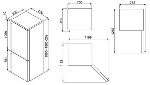Холодильник Smeg FA8003AO фото 2 в Екатеринбурге