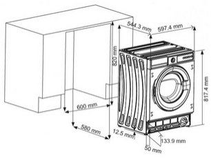 Встраиваемая стиральная машина Schaub Lorenz SLW TB7132 фото 3 в Екатеринбурге