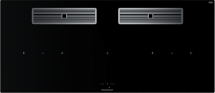 Индукционная варочная поверхность с вытяжкой Kuppersbusch KMI 12850.0 SR-E Silver Chrome фото в Екатеринбурге