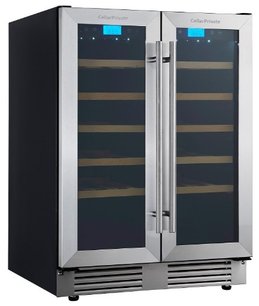 Встраиваемый под столешницу винный шкаф Селлар Приват CP042-2T фото в Екатеринбурге Встраиваемый под столешницу винный шкаф CellarPrivate CP042-2T фото в Екатеринбурге