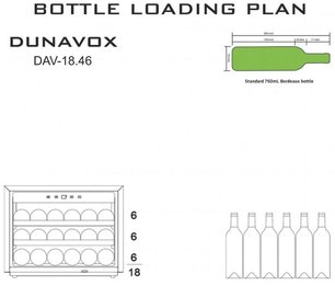 Винный шкаф Dunavox DAV-18.46B.TO фото 4 в Екатеринбурге