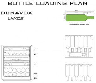 Винный шкаф Dunavox DAV-32.81DB.TO фото 4 в Екатеринбурге