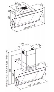 Вытяжка Кертинг KHC 67070 GWN фото 2 в Екатеринбурге Вытяжка Korting KHC 67070 GWN фото 2 в Екатеринбурге