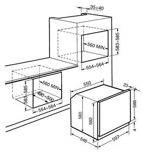 Духовой шкаф Smeg SF122B фото 2 в Екатеринбурге