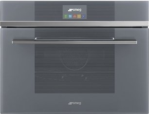 Компактный духовой шкаф с пароваркой Smeg SF4104VCS фото в Екатеринбурге