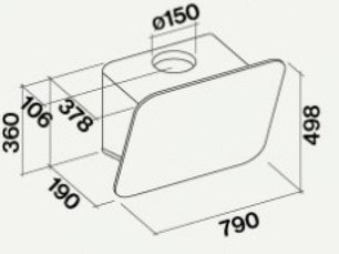 Вытяжка Фалмек Tab 80 White фото 2 в Екатеринбурге Вытяжка Falmec Tab 80 White фото 2 в Екатеринбурге