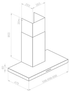 Вытяжка Пандо P-823N/90 IX V.850 ECO SEC PLUS фото 2 в Екатеринбурге Вытяжка Pando P-823N/90 IX V.850 ECO SEC PLUS фото 2 в Екатеринбурге