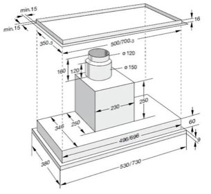 Встраиваемая вытяжка Gaggenau AH 273-150 фото 4 в Екатеринбурге