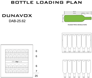 Винный шкаф Dunavox DAB-25.62DW.TO фото 3 в Екатеринбурге
