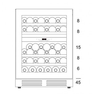 Винный шкаф Dunavox DAU-45.125DW.TO фото 3 в Екатеринбурге