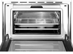 Компактный духовой шкаф с пароваркой Smeg SF4750VCBS фото 3 в Екатеринбурге