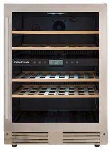 Встраиваемый под столешницу винный шкаф Селлар Приват CP043-2T фото в Екатеринбурге Встраиваемый под столешницу винный шкаф CellarPrivate CP043-2T фото в Екатеринбурге