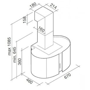 Вытяжка Falmec Mirabilia 67 Fenice Vetro (800) ECP фото 3 в Екатеринбурге