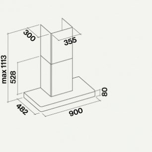 Вытяжка Falmec Stilo 90 white wall (NRS) фото 4 в Екатеринбурге