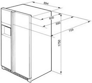 Холодильник Smeg SS55PNL1 фото 4 в Екатеринбурге