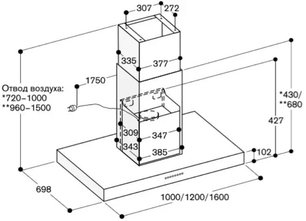 Вытяжка Гаггенау AI 442-100 фото 3 в Екатеринбурге Вытяжка Gaggenau AI 442-100 фото 3 в Екатеринбурге
