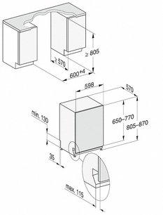 Встраиваемая посудомоечная машина Miele G 7150 SCVi новая с витрины фото 3 в Екатеринбурге
