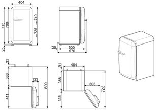 Холодильник Smeg FAB10RCR2 фото 3 в Екатеринбурге