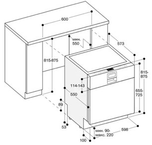Встраиваемая посудомоечная машина Gaggenau DI 460-113 фото 3 в Екатеринбурге
