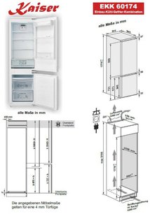 Встраиваемый холодильник Kaiser EKK 60176 фото 4 в Екатеринбурге