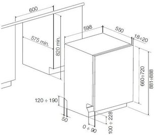 Встраиваемая посудомоечная машина Fulgor Milano FDW 82103 фото 4 в Екатеринбурге