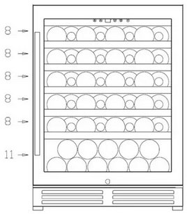 Винный шкаф Climadiff CLE51 фото 4 в Екатеринбурге