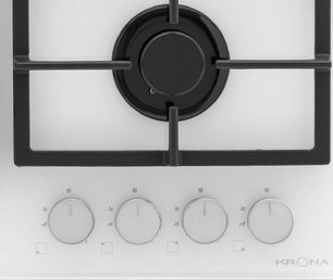 Газовая варочная панель KRONA NEBEL 60 WH W фото 3 в Екатеринбурге