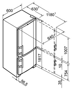 Холодильник Либхер CNPesf 3513 Comfort NoFrost фото 4 в Екатеринбурге Холодильник Liebherr CNPesf 3513 Comfort NoFrost фото 4 в Екатеринбурге