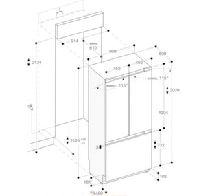 Встраиваемая холодильно-морозильная комбинация Gaggenau RY492304 фото 3 в Екатеринбурге