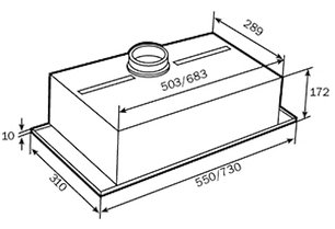 Встраиваемая вытяжка Teka GFH 55 STAINLESS STEEL фото 2 в Екатеринбурге