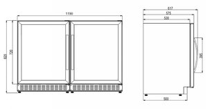Винный шкаф Dometic C50G Double Classic фото 3 в Екатеринбурге