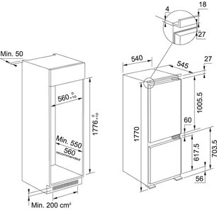 Встраиваемый холодильник Franke FCB 320 NF NE F фото 2 в Екатеринбурге