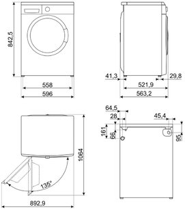 Стиральная машина Smeg WM3T84RU фото 4 в Екатеринбурге