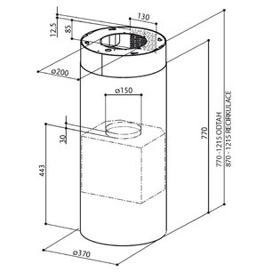 Вытяжка Фабер CYLINDRA ISOLA EG10 X  A37 фото 3 в Екатеринбурге Вытяжка Faber CYLINDRA ISOLA EG10 X  A37 фото 3 в Екатеринбурге