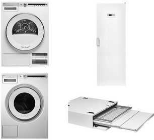 Asko Logic 24 (стиральная машина W4086C.W/3 + сушильная машина T408HD.W + сушильный шкаф DC7784 V.W + выдвижная полка HDB1153W) фото в Екатеринбурге